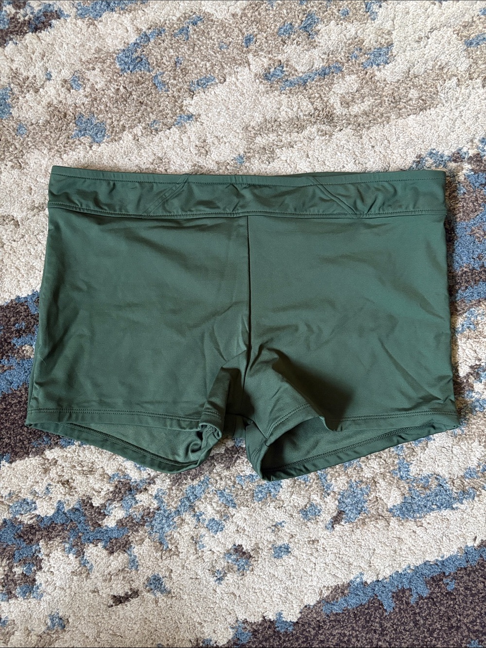 Kona Sol Dark Green Swim Boyshorts